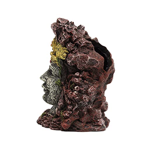 SEWOART Aquarium Dekorationen Aquarium Ornament Aquarium Aquarium Und Verstecke LED Kleines Aquarium Landschaftsdekoration Aquarium Aquarium Schloss Dekoration Harz von SEWOART