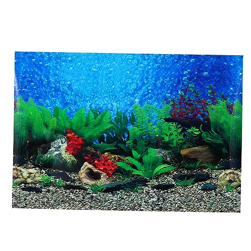 SEWOART Aquarium-Hintergrundaufkleber 20-Gallonen-Aquarium-Hintergrund Aquariumhintergrund 10 Gallonen Aquarium-Plakat Aquarienpapier haften doppelseitig Applikationen Hintergrundmalerei von SEWOART