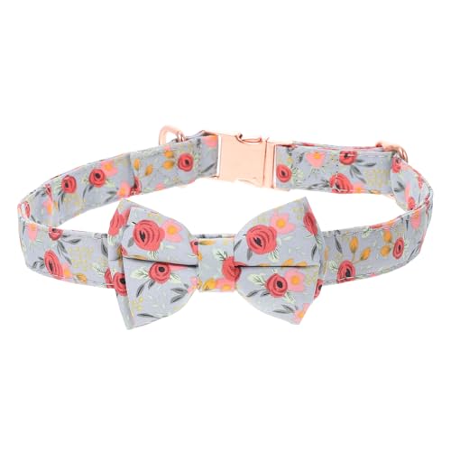 SEWOART Bowknot Design Haustierhalsband für Katzen Verstellbares Baumwollhalsband Roségold mit Blumenmotiv Kleine und Mittelgroße für Besondere SEWOART Bowknot Design Haustierhalsband für Katzen Verstellbares Baumwollhalsband Roségold mit Blumenmotiv Kleine und Mittelgroße für Besondere von SEWOART