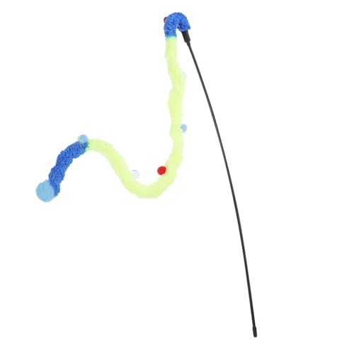 SEWOART Cat Stick Katzenspielzeug Interaktiver Katzenangel Mit Plüschball Und Für Drinnen Fördert Aktives Spielen Und Beschäftigt Katzen Blau Für Kätzchen Und Erwachsene Katzen SEWOART Cat Stick Katzenspielzeug Interaktiver Katzenangel Mit Plüschball Und Für Drinnen Fördert Aktives Spielen Und Beschäftigt Katzen Blau Für Kätzchen Und Erwachsene Katzen von SEWOART