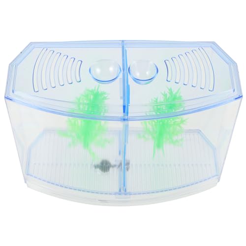 SEWOART Desktop Fischzuchtbox aus Transparente Isolationsbox für Kleine Fische Zucht und Beobachtungsbehälter mit Trennwand für Tropische Zierfische und Goldfische SEWOART Desktop Fischzuchtbox aus Transparente Isolationsbox für Kleine Fische Zucht und Beobachtungsbehälter mit Trennwand für Tropische Zierfische und Goldfische von SEWOART