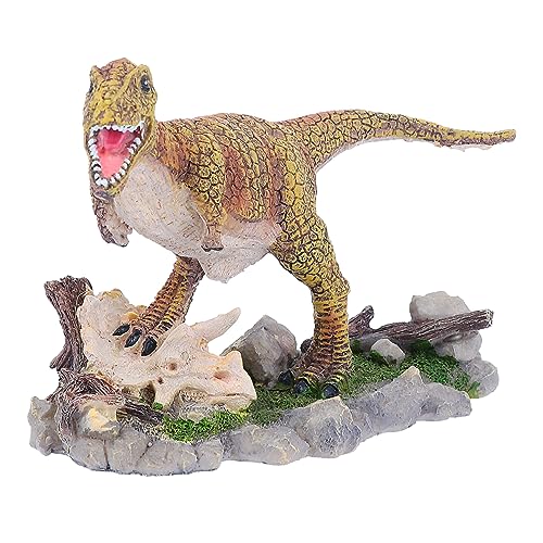 SEWOART Dinosaurier-Ornamente Reptiliendekor Fischtankverzierung Nebel Schildkröte Gecko unterwasserwelt Aquarium Dekoration Dinosaurier- Dinosaurier-Aquariumdekorationen Harz Coffee von SEWOART