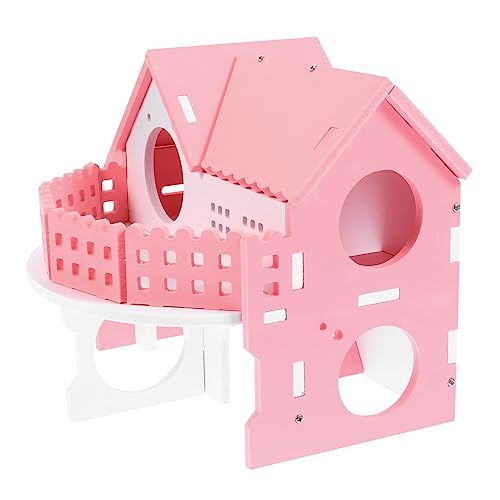 SEWOART Luxuriöse Hamstervilla Nest Doppelstöckiges Spielhaus Entspannung Für Haustiere Glückliches Versteck von SEWOART