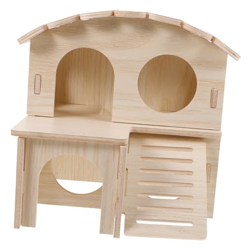 SEWOART Spielzeug Für Haustiere Hamsterhaus Aus Holz Kleine Schlafhütte Für Hamster Haustierbedarf Spielplatz Und Versteck SEWOART Spielzeug Für Haustiere Hamsterhaus Aus Holz Kleine Schlafhütte Für Hamster Haustierbedarf Spielplatz Und Versteck von SEWOART