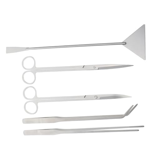 SEWOART Stilvoller Satz Aquariumreiniger Pinzette Schere Aus Rostfreiem Stahl Multifunktionsschaufel Tragbarer Schaber für Die Aquarienpflege SEWOART Stilvoller Satz Aquariumreiniger Pinzette Schere Aus Rostfreiem Stahl Multifunktionsschaufel Tragbarer Schaber für Die Aquarienpflege von SEWOART