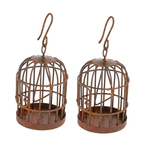 SEWOART Eisen Handwerk Vogelkäfig Set Landschaft Schmuck Vogel Käfig Decor Eisen Kunst Vogelkäfig Gartenarbeit SEWOART Eisen Handwerk Vogelkäfig Set Landschaft Schmuck Vogel Käfig Decor Eisen Kunst Vogelkäfig Gartenarbeit von SEWOART