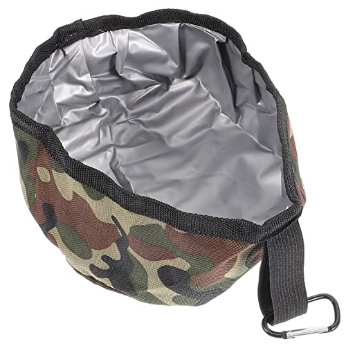 SEWOART Faltbare Hundeschüssel Aus Oxford Große Haustiernahrungsschale Camouflage Für Unterwegs Zusammenklappbar Für Camping von SEWOART