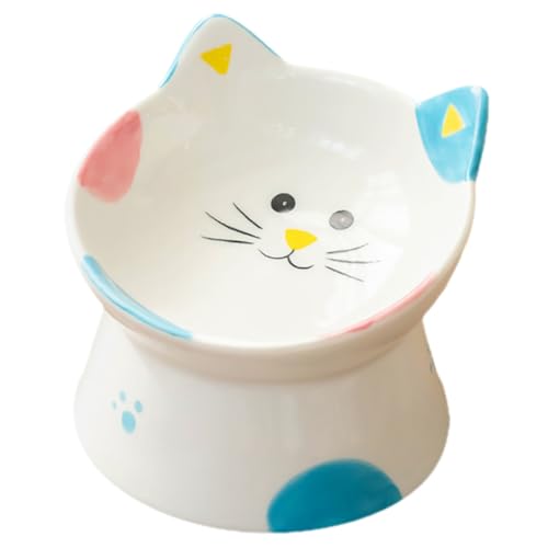 SEWOART Futternapf Für Katzen Keramiknapf Mit Hohem Rand Kompakter Napf Für Trocken Und Nassfutter Bequemer Für Haustiere SEWOART Futternapf Für Katzen Keramiknapf Mit Hohem Rand Kompakter Napf Für Trocken Und Nassfutter Bequemer Für Haustiere von SEWOART