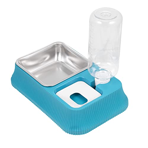 SEWOART Futternapf Wasserfontäne waschbar Pinkelkissenhalter für Hunde Flasche Schüssel pet Feeder pet Supplies katzenschalen katzenfutter Hundefutter Haustierwasserschale Plastik Blue von SEWOART