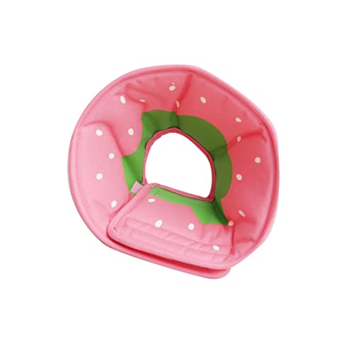 SEWOART Halsband Mit Obst-Design Für Hunde – Zum Kratzen Und Aufkratzen (Erdbeere Größe S) von SEWOART