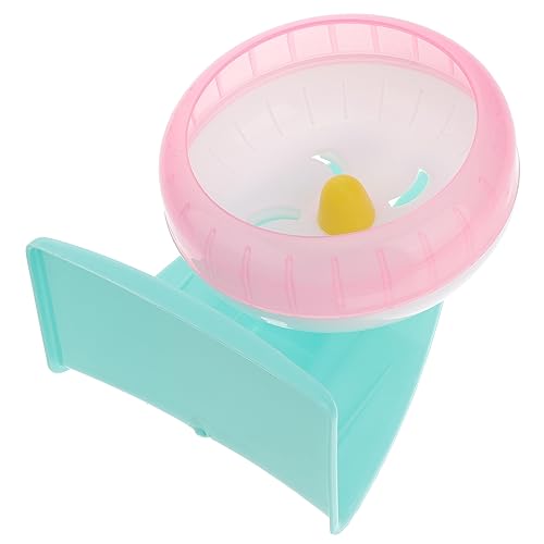 SEWOART Geräuscharmes Laufrad für Kleintiere mit Halterung Robustes Freistehendes oder Käfigmontierbares Hamster Sportspielzeug Geeignet für Hamster Rennmäuse Mäuse und Zufällige Farbe von SEWOART