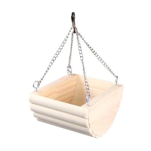 SEWOART Hängendes Ketten Nest Für Haustiere Holz Schaukelnest Für Hamster Und Papageien Bequemer Schlafplatz Sicheres Hängennest Für Käfige Und Freisitz SEWOART Hängendes Ketten Nest Für Haustiere Holz Schaukelnest Für Hamster Und Papageien Bequemer Schlafplatz Sicheres Hängennest Für Käfige Und Freisitz von SEWOART