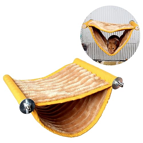 SEWOART Hängematte Für Kleintiere Schlafbett Mit Doppellagigem Nest Bequemes Plüschmaterial Für Hamster Mäuse Und Kleine Haustiere SEWOART Hängematte Für Kleintiere Schlafbett Mit Doppellagigem Nest Bequemes Plüschmaterial Für Hamster Mäuse Und Kleine Haustiere von SEWOART