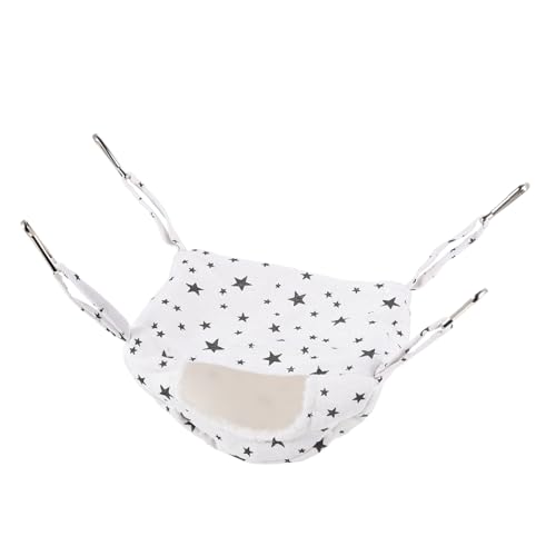 SEWOART Hamster Hängematte hamsterbett Hamster schaukel Kleintier zubehör Kleintier Käfig Hamster käfig für meerschweinchen versteck Hamster -Hängematte geschmeidige Hängematte Leinen Weiß von SEWOART