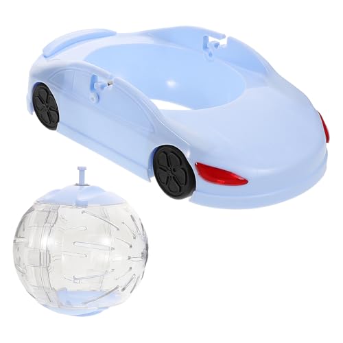 SEWOART Hamster Laufball im Auto Design Atmungsaktives Übungsrad für Kleine Haustiere Leiser Fitness Spaß für Hamster und Kleine Nager Einfach zu Reinigen und Anpassbare Trainingsoptionen von SEWOART