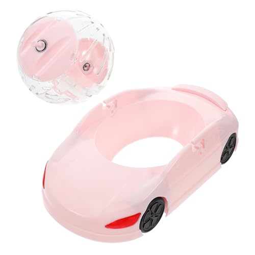 SEWOART Hamster Laufball mit Verstellbaren Übungsmodi und Sicher für Kleintiere Wie Hamster Zwerghamster und Mäuse Atmungsaktiv Leicht zu Reinigen Rosa von SEWOART