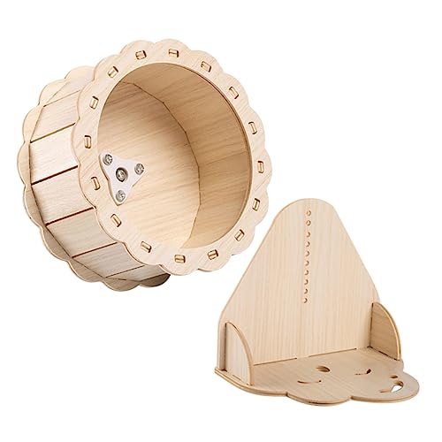 SEWOART Hamster Laufrad Holz Geräuscharmes Kleintier Rad Interaktives Hamsterrad für Zwerghamster Rennmäuse und Igel Kleines Laufspielzeug für Gesunde Bewegung SEWOART Hamster Laufrad Holz Geräuscharmes Kleintier Rad Interaktives Hamsterrad für Zwerghamster Rennmäuse und Igel Kleines Laufspielzeug für Gesunde Bewegung von SEWOART