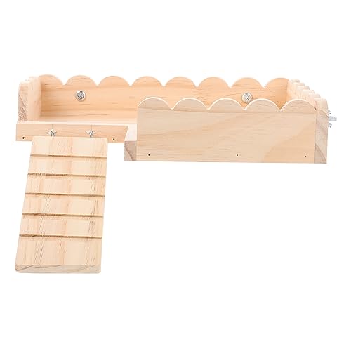 SEWOART Holzrahmen Für Kleine Haustiere Hamsterplattform Mit Leiter Hamsterleiterplattform Sitzgelegenheit Für Hamster Und Meerschweinchen Installieren Reinigen SEWOART Holzrahmen Für Kleine Haustiere Hamsterplattform Mit Leiter Hamsterleiterplattform Sitzgelegenheit Für Hamster Und Meerschweinchen Installieren Reinigen von SEWOART