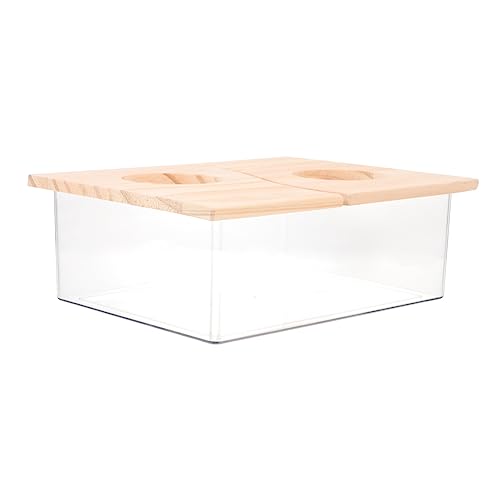 SEWOART Hamster Sandbad Container mit Deckel Transparente Hamsterbadewanne für Kleine Haustiere rutschfest und Multifunktional als Toilette und Bad für Hamster SEWOART Hamster Sandbad Container mit Deckel Transparente Hamsterbadewanne für Kleine Haustiere rutschfest und Multifunktional als Toilette und Bad für Hamster von SEWOART
