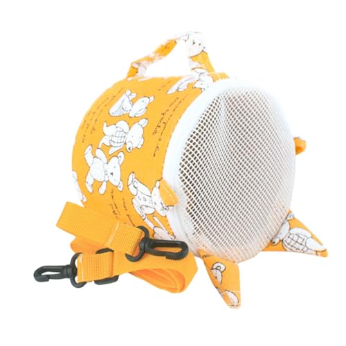SEWOART Hamster-Tüte zum Mitnehmen Träger Reisekäfig für Haustiere Reisen Hamster transportbox hamsterzubehör kleine Haustiertasche Outdoor-Transportbox für Haustiere Polyester Yellow von SEWOART