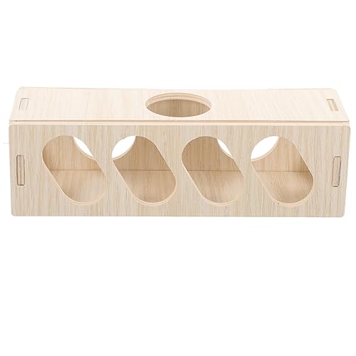 SEWOART Hamster-Tunnel- Klein Hamster-spaß-Tunnel Hamster Verbirgt Sich Ratte Hamster Verstecken Drinnen Groß Mit Meerschweinchen Versteck Meerschweinchen-Tunnel Hölzern von SEWOART
