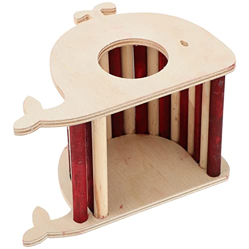 SEWOART Hamsterhaus Schweine Hasenspielzeug Eichhörnchenstall Humane Meerschweinchen Eidechsen Hängematte Vlies Lebensraum Hühner Hamster Accessoire Kleine Leiter Bauernhof von SEWOART