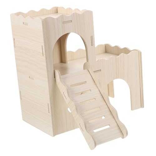 SEWOART Hamsterhütte Klein Heu Meerschweinchen Hamster -versteck Meerschweinchen Stift Meerschweinchen Verstecken Tierheim Für Meerschweinchen Haustier Meerschweinchen Strohhaus Khaki Holz von SEWOART