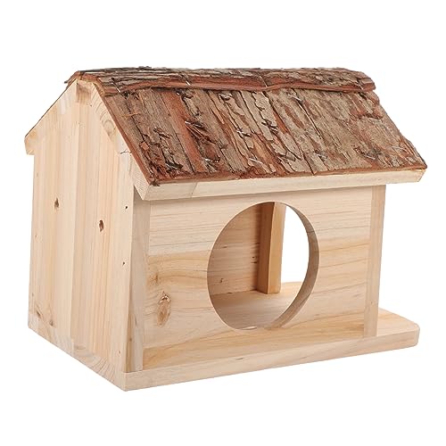SEWOART Hamsterhaus Aus Holz Versteck Für Kleintiere Schlafnest Spielplatz Für Hamster Und Chinchilla von SEWOART