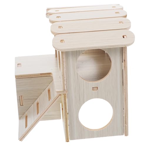 SEWOART Hamster-holzhaus Als Spielzeug Und Versteck Für Kleintiere Robust Und Sicher Gefertigt Aus Holz Für Hamster Und Meerschweinchen von SEWOART