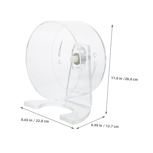 SEWOART Hamsterlaufrad mit Ständer Geräuscharmes Laufrad für Hamster und Kleine Haustiere Großes Innenraumdesign für Gesunde Bewegung Langlebiges Kleintier-übungsrad Transparentes SEWOART Hamsterlaufrad mit Ständer Geräuscharmes Laufrad für Hamster und Kleine Haustiere Großes Innenraumdesign für Gesunde Bewegung Langlebiges Kleintier-übungsrad Transparentes von SEWOART