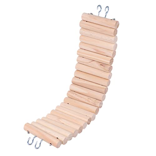 SEWOART Holzleiterspielzeug Für Hamster Und Kleintiere Kletterleiter Mit Hängebrücke Faltbares Kauleiterspielzeug Für Haustiere SEWOART Holzleiterspielzeug Für Hamster Und Kleintiere Kletterleiter Mit Hängebrücke Faltbares Kauleiterspielzeug Für Haustiere von SEWOART