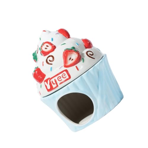 SEWOART Hamsterhäuser Aus Keramik Cartoon-Design Kleines Haustiernest Robustes Schlafhaus Praktisches Nest Für Hamster SEWOART Hamsterhäuser Aus Keramik Cartoon-Design Kleines Haustiernest Robustes Schlafhaus Praktisches Nest Für Hamster von SEWOART