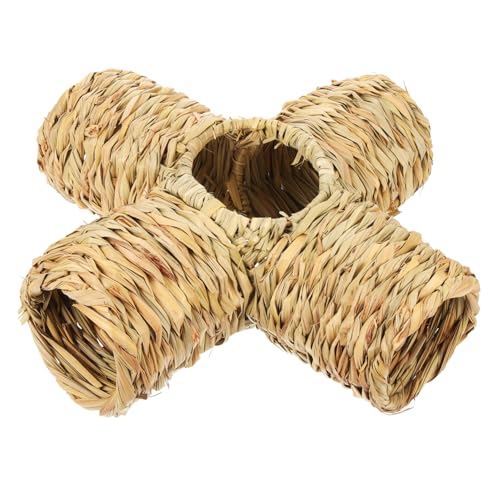 SEWOART Strohtunnelhaus für Hamster Kaninchen Chinchillas Meerschweinchen Versteck Burg SEWOART Strohtunnelhaus für Hamster Kaninchen Chinchillas Meerschweinchen Versteck Burg von SEWOART