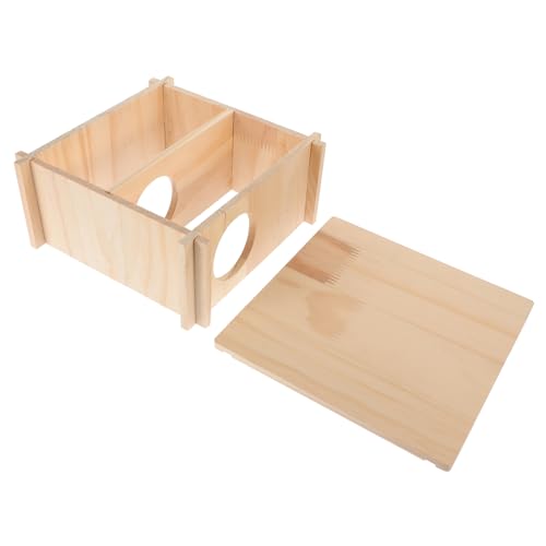 SEWOART Hamster-versteckspielzeug Dekoratives Holzhaus Mehrzweck-haustierspielzeug SEWOART Hamster-versteckspielzeug Dekoratives Holzhaus Mehrzweck-haustierspielzeug von SEWOART