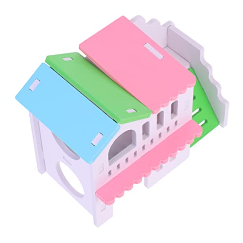 SEWOART Hamstervilla doppelt Hamsterversteck drinnen Haustiere Hamsterspielplatz für nagerhaus Kreatives Hamster Versteck Haustier Lebensraum Hamster -Versteck hölzern Colorful SEWOART Hamstervilla doppelt Hamsterversteck drinnen Haustiere Hamsterspielplatz für nagerhaus Kreatives Hamster Versteck Haustier Lebensraum Hamster -Versteck hölzern Colorful von SEWOART