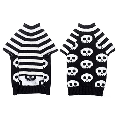 SEWOART Halloween-hundepullover Mit Streifen Warme Haustierbekleidung Für Herbst Und Winter Größe Xs von SEWOART