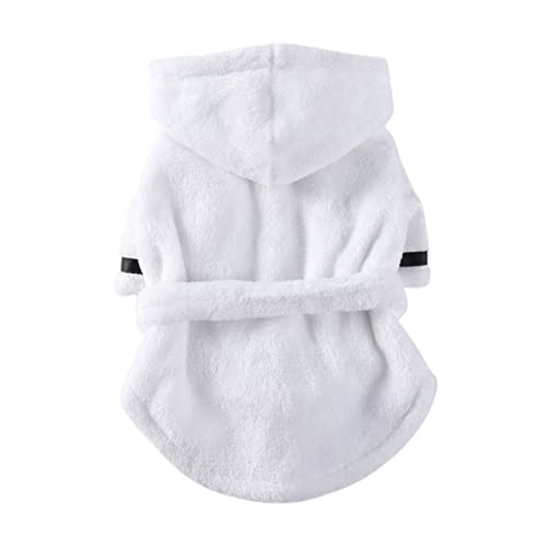 SEWOART Hundebademantel Für Welpen Pyjama Haustierbadekleidung Schlafmantel Wasserabsorbierend Bequem von SEWOART