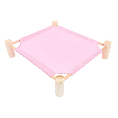 SEWOART Haustier Hamster Bett Nest Mesh Atmungsaktiv Und Komfortabel Stabilen Holz Rack Farbe SEWOART Haustier Hamster Bett Nest Mesh Atmungsaktiv Und Komfortabel Stabilen Holz Rack Farbe von SEWOART