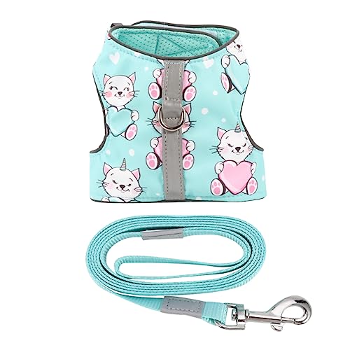 SEWOART Haustier Katzengeschirr Fluchtsichere Hundeleine Hundegeschirr Katzengeschirr mit Leine Katze zu Fuß katzenbedarf cat Leash Katzengeschirr und Leine Haustiergeschirr, Leine Netz SEWOART Haustier Katzengeschirr Fluchtsichere Hundeleine Hundegeschirr Katzengeschirr mit Leine Katze zu Fuß katzenbedarf cat Leash Katzengeschirr und Leine Haustiergeschirr, Leine Netz von SEWOART