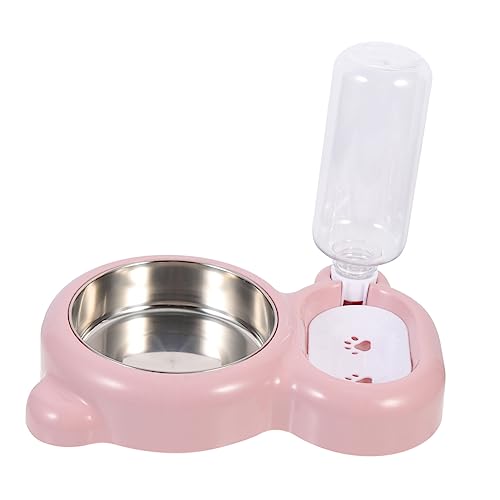 SEWOART Futterspender Für Katzen Innenbereich Wasserspender Hunde Edelstahlnapf Transparentes Flaschendesign Futternapf Haustiere SEWOART Futterspender Für Katzen Innenbereich Wasserspender Hunde Edelstahlnapf Transparentes Flaschendesign Futternapf Haustiere von SEWOART