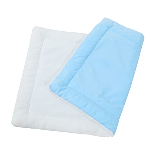SEWOART Haustier Schlafmatte Hund Kaltmatte Welpenbett Warmes Kissen Blau Innen Rest Pad Weich Bequem SEWOART Haustier Schlafmatte Hund Kaltmatte Welpenbett Warmes Kissen Blau Innen Rest Pad Weich Bequem von SEWOART