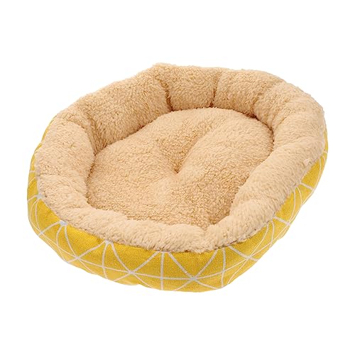 SEWOART Haustierbett aus Lammvlies klein Höhle Haustiere Katze für Wohnungskatzen Kätzchen Decken katzenbett pet Bed katzenschlafplätze cat Bed hundebett Matte Heimtierbedarf Tuch Yellow SEWOART Haustierbett aus Lammvlies klein Höhle Haustiere Katze für Wohnungskatzen Kätzchen Decken katzenbett pet Bed katzenschlafplätze cat Bed hundebett Matte Heimtierbedarf Tuch Yellow von SEWOART