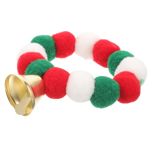 SEWOART Weihnachtliches Katzen Und Hundehalsband Mit Plüschbällen Und Glocken Verstellbares Und Dekoratives Zubehör Für Kleine Haustiere Für Weihnachtsfeier SEWOART Weihnachtliches Katzen Und Hundehalsband Mit Plüschbällen Und Glocken Verstellbares Und Dekoratives Zubehör Für Kleine Haustiere Für Weihnachtsfeier von SEWOART