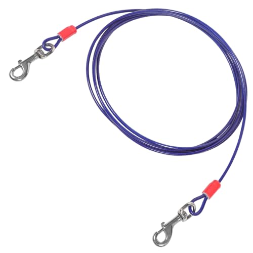 SEWOART Hunde-Anbindekabel für Puies Camping Hundeleine Anti-Biss-Leine Tragbare Leine Haken zum Wandern SEWOART Hunde-Anbindekabel für Puies Camping Hundeleine Anti-Biss-Leine Tragbare Leine Haken zum Wandern von SEWOART
