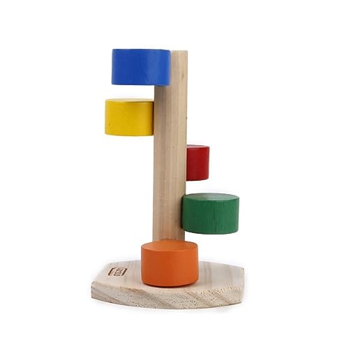 SEWOART Haustierleiter Hamster hamsterspielzeug treppenhüpfer kleintierspielzeug treppensteiger Toys for small Animals treppenläufer Kleintier treppenkarre holzleiter von SEWOART