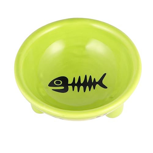 SEWOART Haustiernapf pet Supplies Dog Bowl bowlschüssel Bowl Schalen Katzennapf Keramik schüssel katzennäpfe dogbowl Katzenfutter Futterautomat für Haustiere Futternapf für Haustiere Green von SEWOART