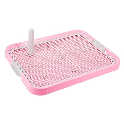 SEWOART Haustiertoilette Mesh-Hundetoilette Tablett für Welpenunterlagen Töpfchen Hundezucht haustierbett Zubehör für Haustierzüge Trainingstablett für Welpen Plastik Rosa SEWOART Haustiertoilette Mesh-Hundetoilette Tablett für Welpenunterlagen Töpfchen Hundezucht haustierbett Zubehör für Haustierzüge Trainingstablett für Welpen Plastik Rosa von SEWOART