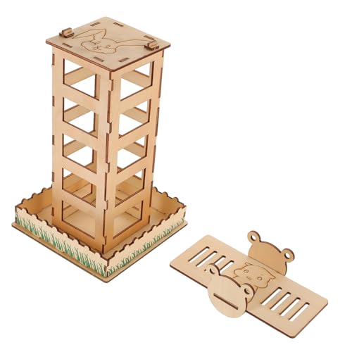SEWOART Heu Feeder Aus Holz Langlebiger Futterständer Für Kleintiere Praktischer Heuhalter Für Meerschweinchen Und Chinchillas Platzsparendes Design Sicher Und von SEWOART