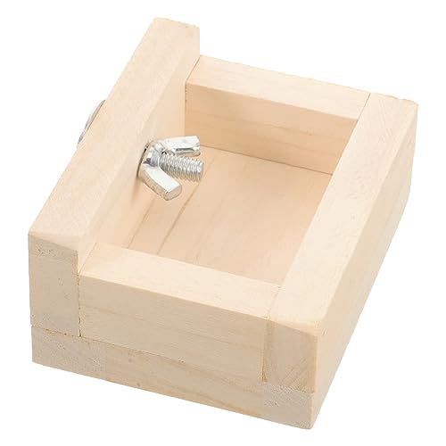 SEWOART Holz Futternapf für Kleine Haustiere Waschbare Chinchilla Schüssel Futterstation für Hamster und Andere Nager für Futter und Wasser Langlebig von SEWOART