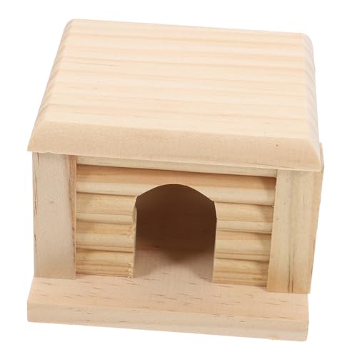 SEWOART Holz Hamsterhaus Natürliches Kleintier Versteck Mehrzweck Spielhaus für Hamster Chinchilla Zwerghamster und Kleine Nagetiere von SEWOART